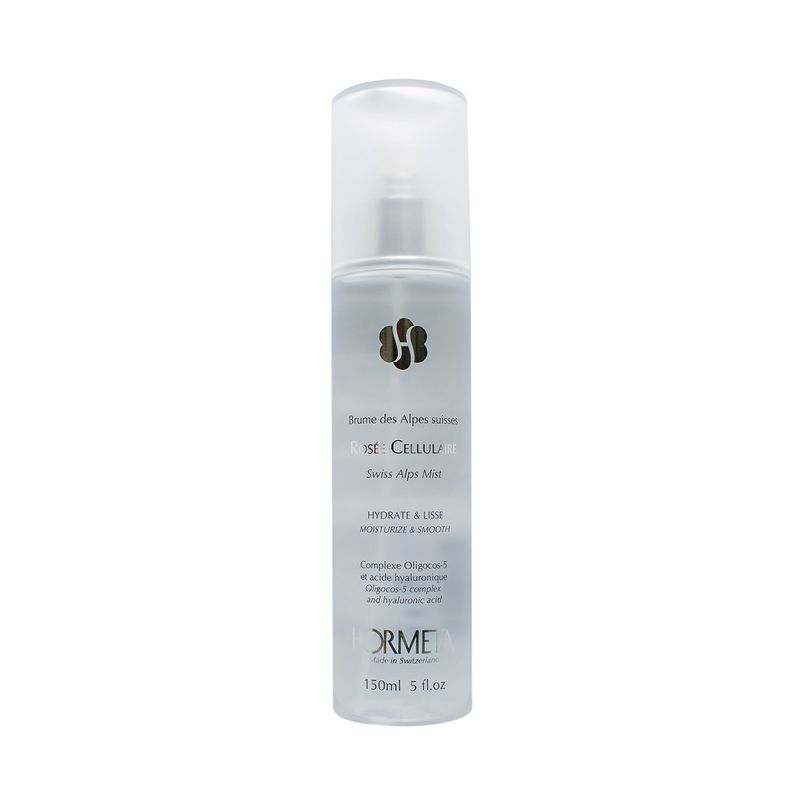 HORMETA-ROSEE-CELLULAIRE-Swiss-Alps-Mist-HYDRATE-LISSE-MOISTURIZE-SMOOTH-Agua-Micelar-en-Bruma---150ml
